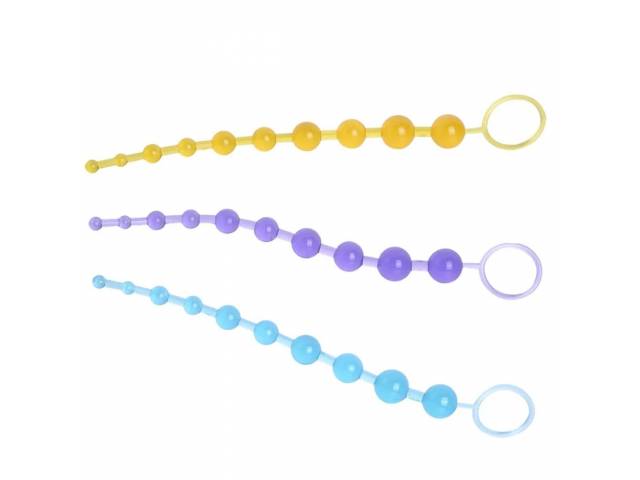 Varita Anal Inexpulsabe de Silicona YS-BE014 Amarillo Adultos