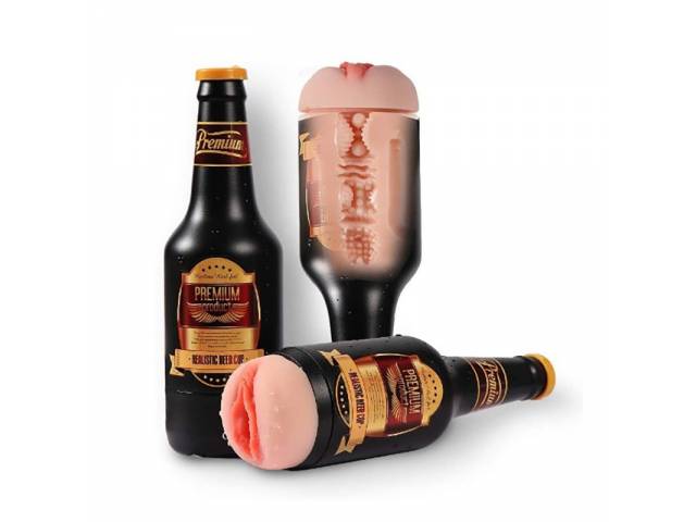 Masturbador Masculino Botella con Vibrador Negro YS-BE236 Adulto