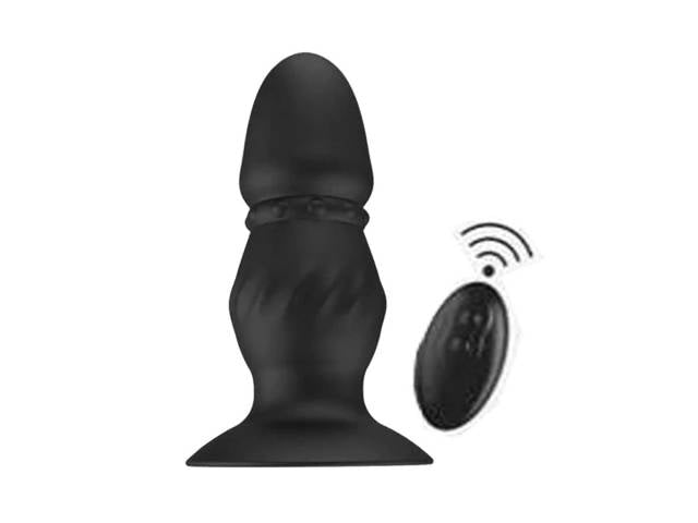 Estimulador Plug Anal Vibrador con Control Negro YS-BE201 Adulto