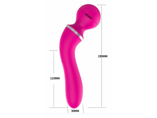 Vibrador Graceful Magic con 3 Cabeza Intercambiables Fucsia YS-BE171 Adulto