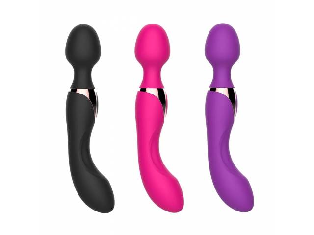 Doble Vibrador para Masajes Estimulador Punto G YS-BE113   Negro  Adultos