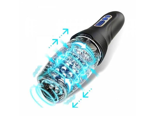 Warrior Automatic Masturbador Masculino Vibrador Rotador YS-BE170 Adultos