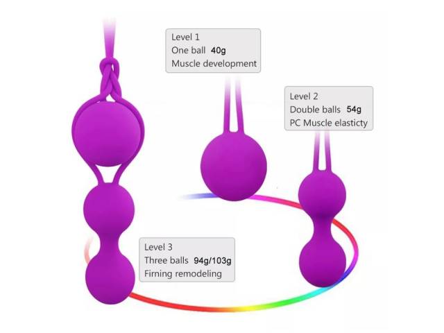Kit Bolas Vaginales Ejercicio Kegel Suelo Pelvico YS-BE185   Adultos