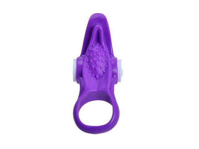 Anillo Vibrador Lengua Estimulador YS-BE038   Violeta  Adultos