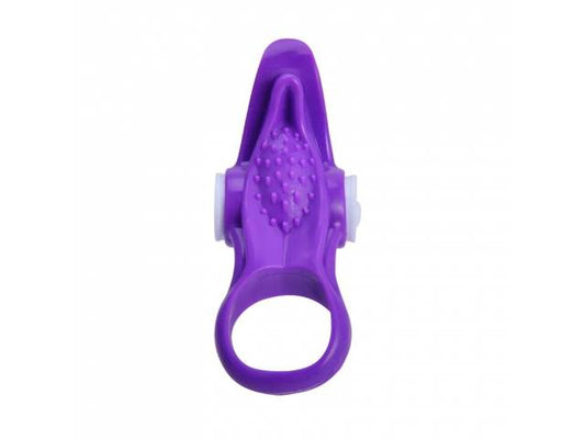 Anillo Vibrador Lengua Estimulador YS-BE038   Violeta  Adultos