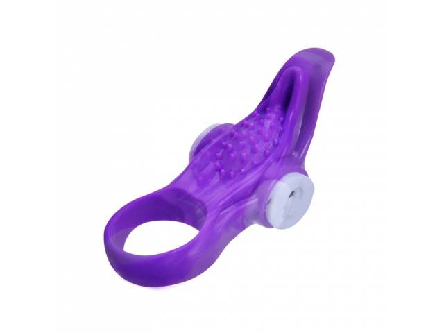 Anillo Vibrador Lengua Estimulador YS-BE038   Violeta  Adultos