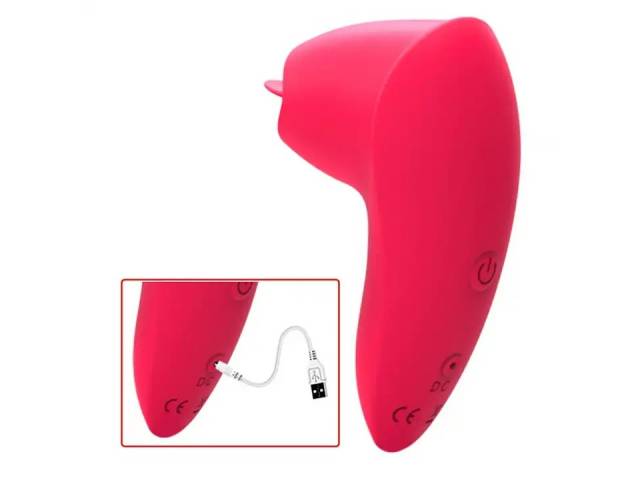 Vibrador Lengua Sexo Oral Recargable YS-BE112   Violeta  Adultos