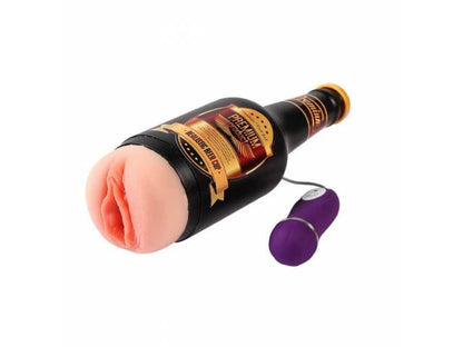 Masturbador Masculino Botella con Vibrador Negro YS-BE236 Adulto