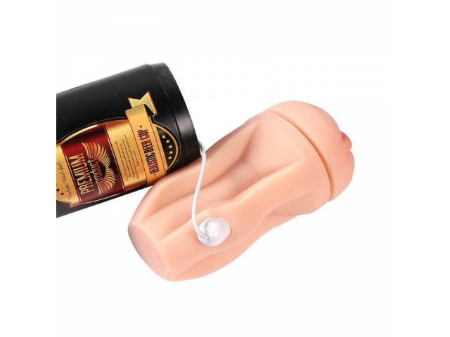 Masturbador Masculino Botella con Vibrador Negro YS-BE236 Adulto