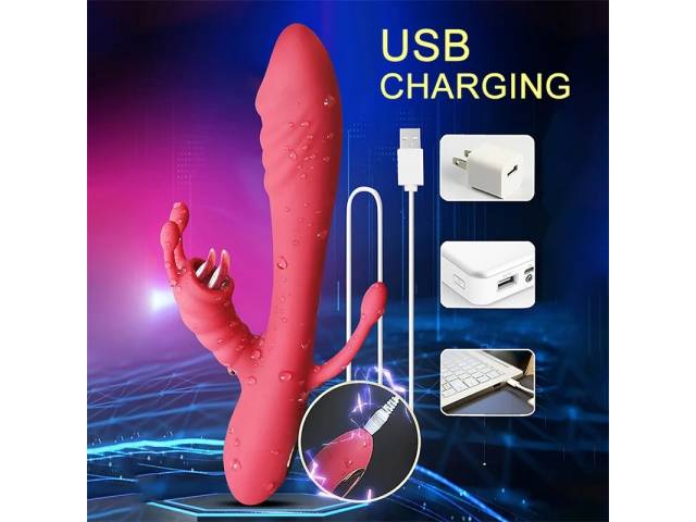 Vibrador Punto G Estimulador de Clítoris EROS    Rojo  YS-BE029 Adulto