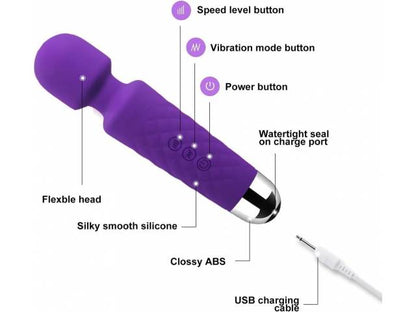 Masajeador USB   Violeta  YS-BE093 Adulto