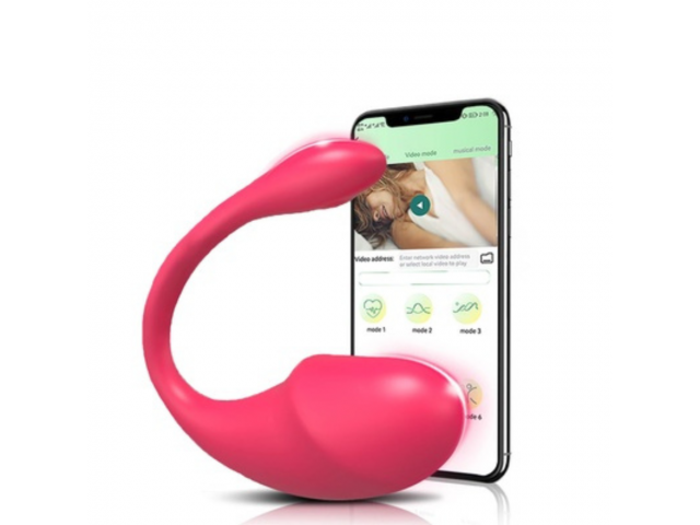 Huevo Vibrador Estimulador con APP   Fucsia  YS-BE120  Adulto