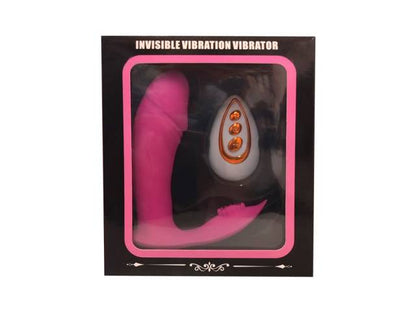 Vibrador Silicona Doble Estimulador con Control   Fucsia  YS-BE086 Adulto