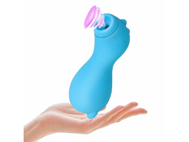 Vibrador Succionador Clítoris Docoo Recargable YS-BE215   Celeste  Adulto