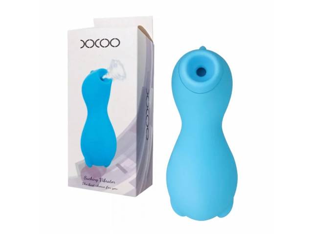 Vibrador Succionador Clítoris Docoo Recargable YS-BE215   Celeste  Adulto