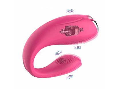 Vibrador Parejas Estimula Clítoris y Punto G  YS-BE117   Fucsia  Adultos
