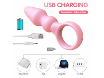 Masajeador Anal Recargable YS-BE101   Rosado  Adultos