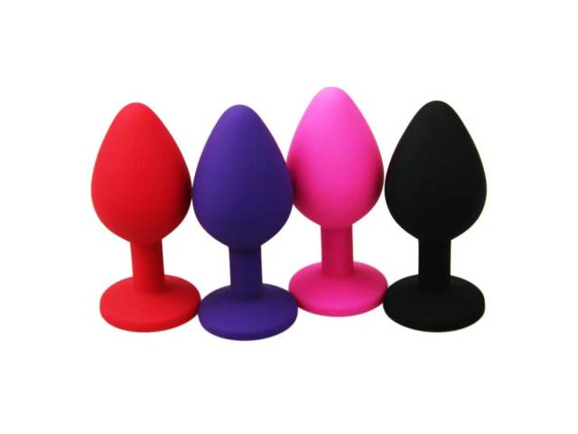 Plug Anal Chico Joya Silicona   Violeta  YS-BE220-2 Adultos