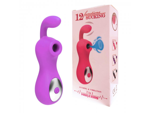 Succionador de Clítoris Vibrador   Violeta  YS-BE110 Adulto