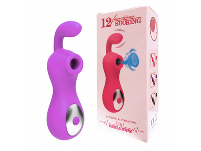 Succionador de Clítoris Vibrador   Violeta  YS-BE110 Adulto