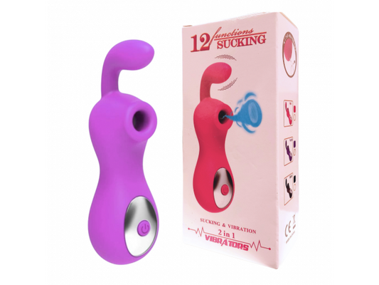 Succionador de Clítoris Vibrador   Violeta  YS-BE110 Adulto