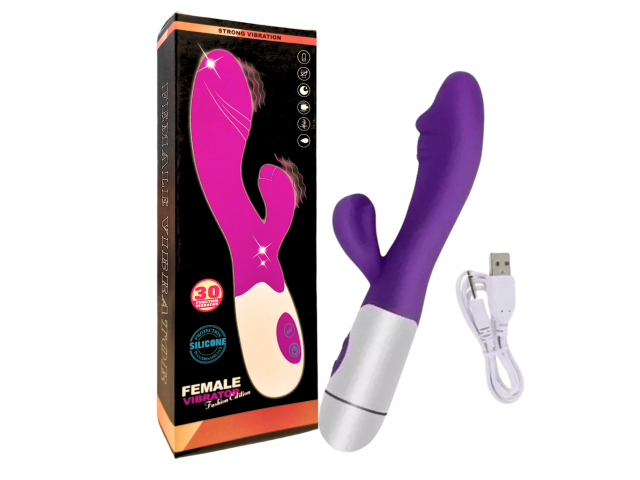 Vibrador Estimulador USB YS-BE078   Violeta   Adultos