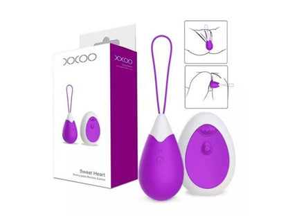Bala Vibradora Inal�mbrico con Control Sweet Heart YS-BE229-2   Violeta  Adulto